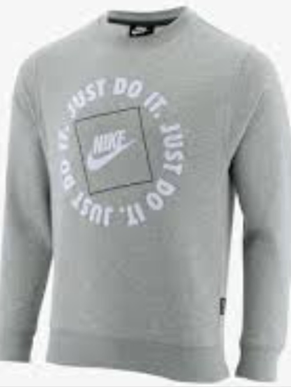 Nike JDI Men's Fleece Sweatshirt Gray L NWT